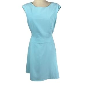Calvin Klein Baby Blue A-Line Dress‎ - Size 12 - Classic & Chic!